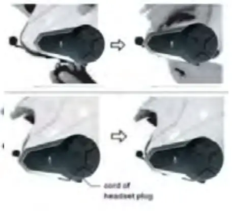 Shenzhen Xuboya Electronics BT S3 Helmet Bluetooth Headset - Mounting the Inter Phone 2