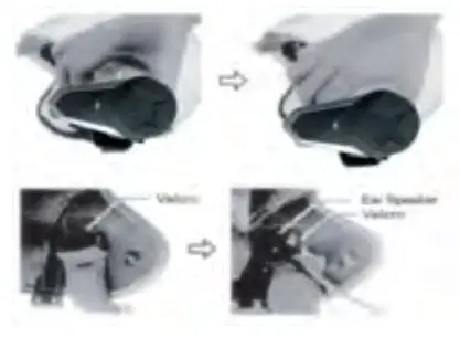 Shenzhen Xuboya Electronics BT S3 Helmet Bluetooth Headset - Mounting the Inter Phone