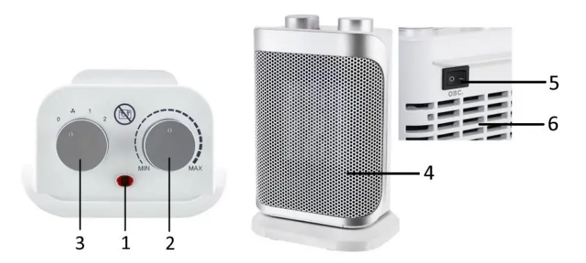 emerio FH 110691 Ceramic Fan Heater -fig1