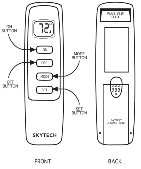 SKYTECH CON1001TH-1 Remote Control - fig1