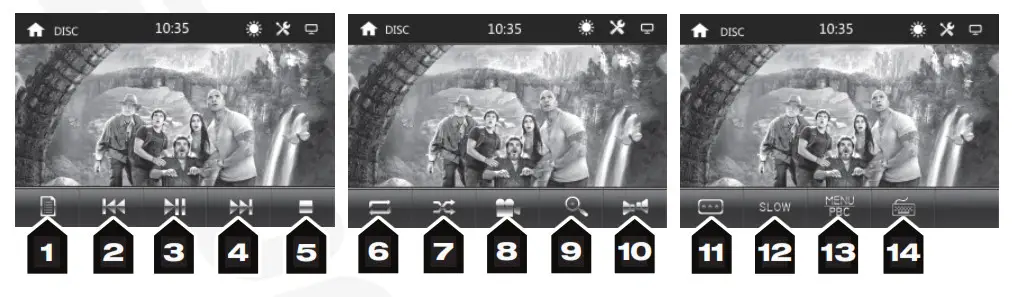 ROCKVILLE 6.1˝ In-Dash Double Din CD DVD