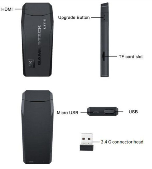 Geek PS3000 4K Game Stick Lite Arcade Console - Appearance view