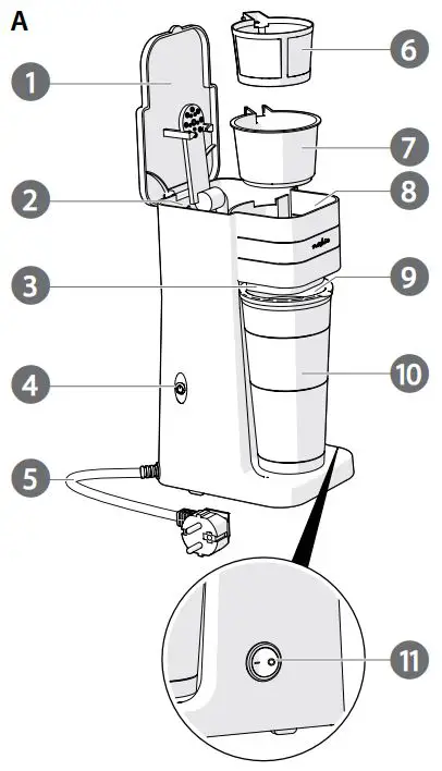 nedis Single serve coffee machine User Guide - Product Overview