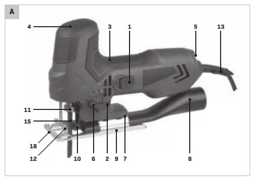 VONROC JS503AC 550W Jig Saw-fig1