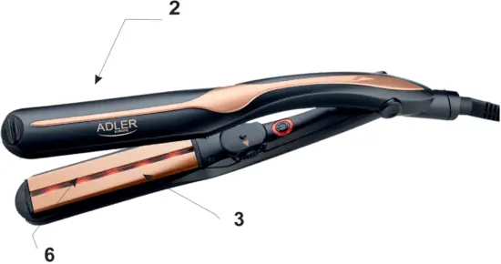 ADLER AD 2318 Infrared Hair Straightener A
