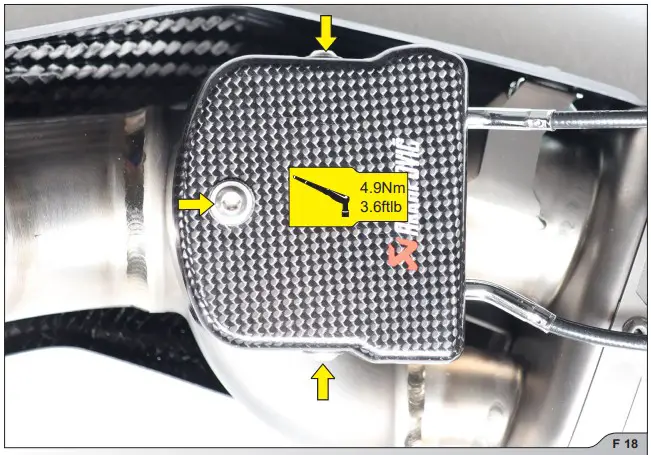 AKRAPOVI Exhaust System Slip-Online f 18