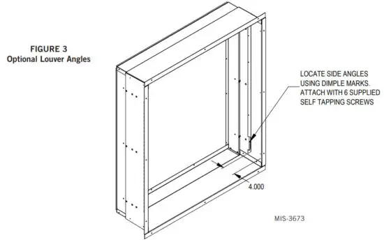 Bard IWS A8H Wall Sleeve for 4 Inch and 8 Inch Louvers - figure 3