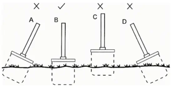 velleman CSR1 Professional Metal Detector - Right Approach