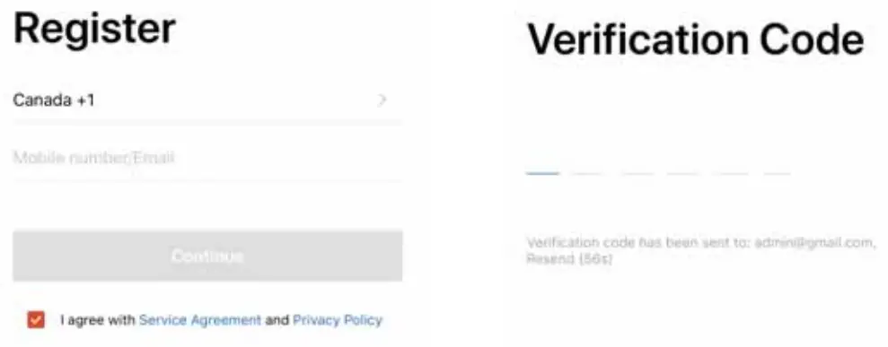 Registration process