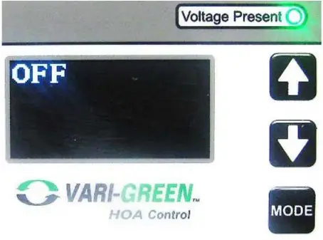 Greenheck 485055 HOA Controller Initial Setup C