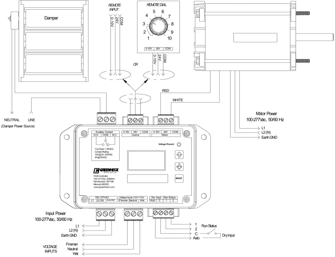 Greenheck 485055 HOA Wiring