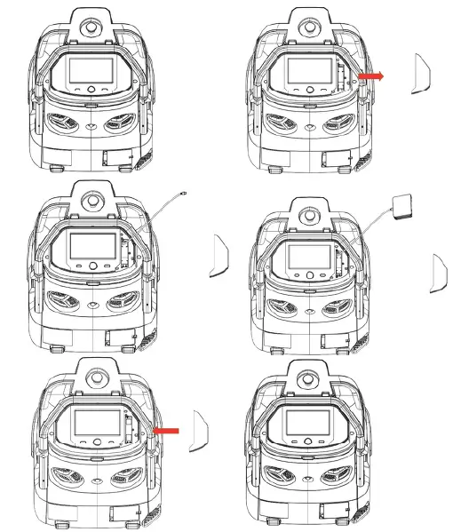 Attach the pager Transmitter to the pager holder on the top of the machine