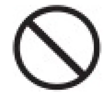 Prohibited (not allowed) action. Compulsory action based on instruction