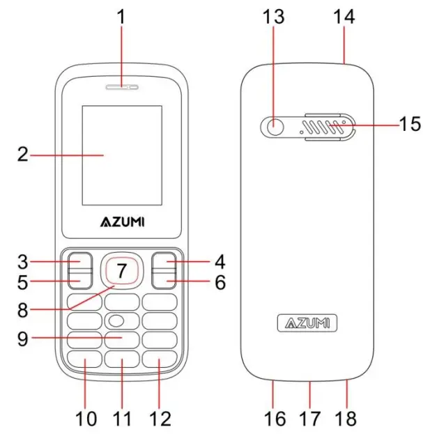 AZUMI FP-011 Mobile Phone - fig1
