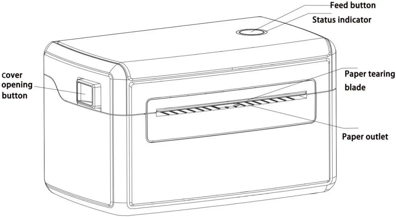 HOIN HOP-HQ450 Thermal Barcode Printer Picture 1