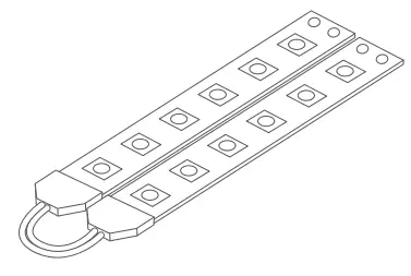 Adhering and connecting LED strips