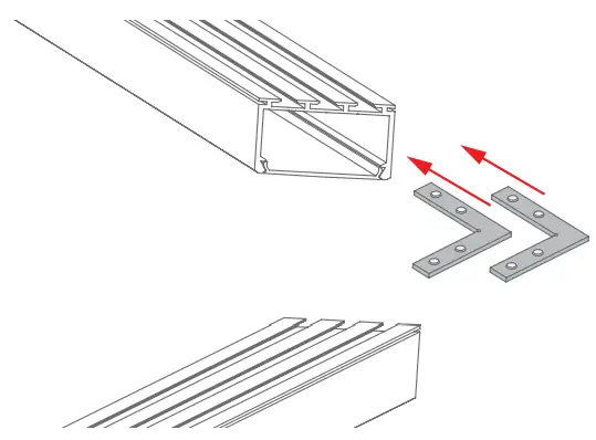 Connecting profiles using ZM connectors