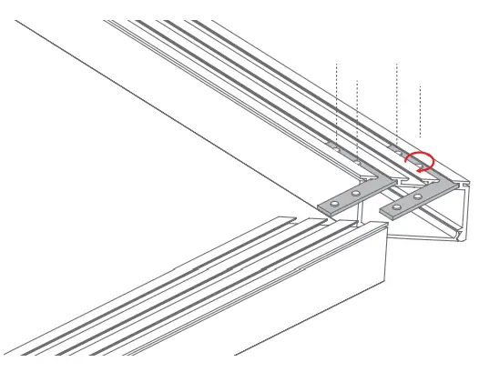 Connecting profiles using ZM connectors