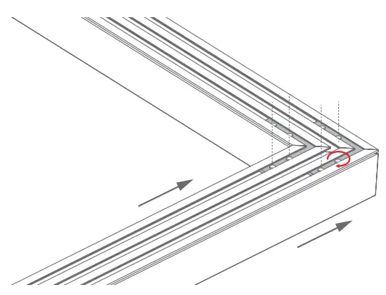 Connecting profiles using ZM connectors