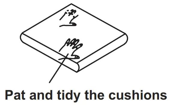 ZACHVO 8191 Flared Arm Sofa Polyester Straight 3 Seater Sofa - fig 4