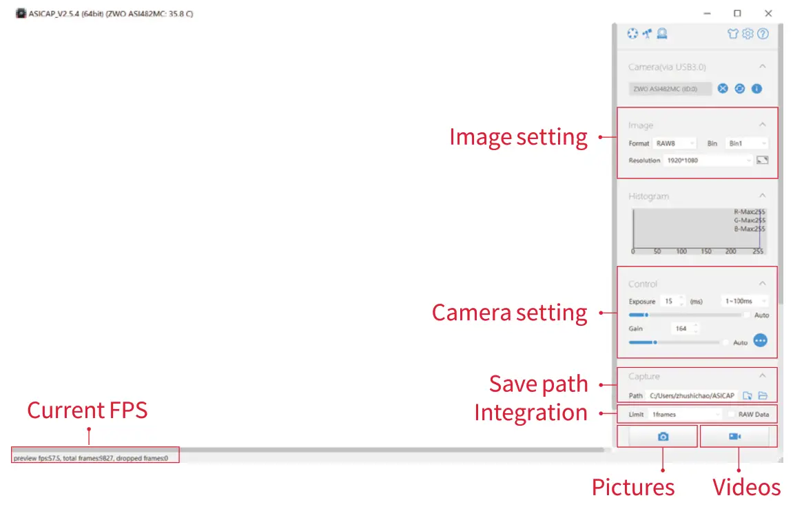 ZWO ASI462MC Planetary Cameras - fig 4