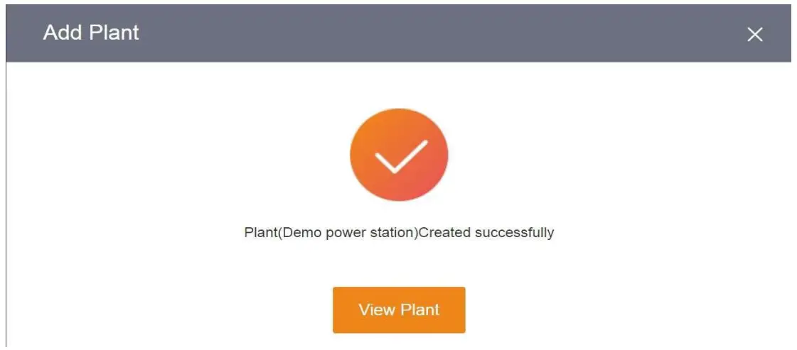 Successful plant creation