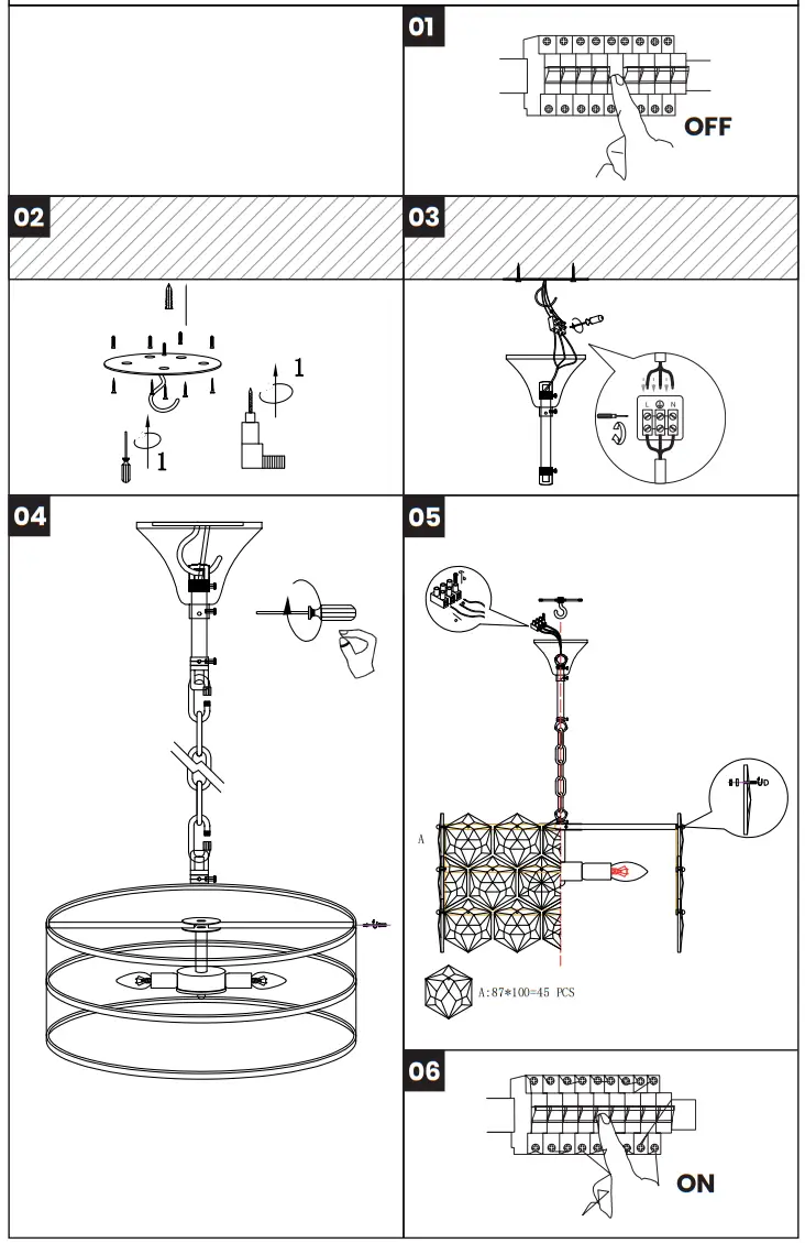AUSTIN ML5989 Milagro Crystal Chandelier - fig1