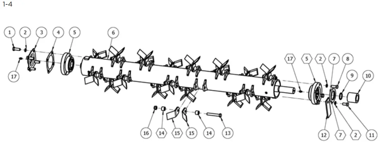 BRABEREQ BE-AGL125F Offset Boom Mower - fig10