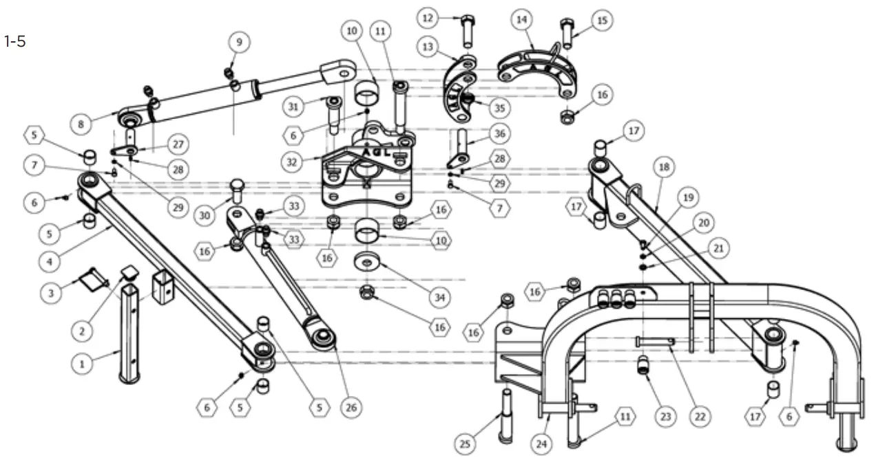 BRABEREQ BE-AGL125F Offset Boom Mower - fig11