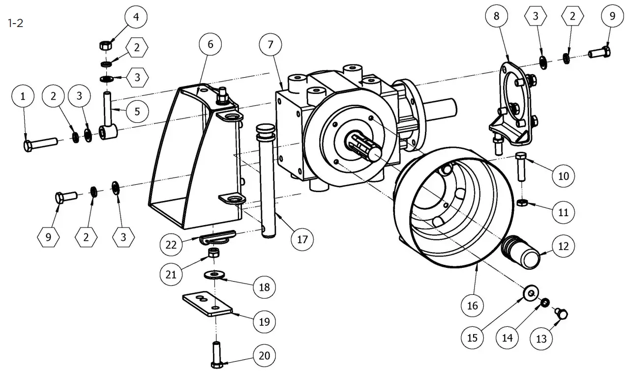 BRABEREQ BE-AGL125F Offset Boom Mower - fig8