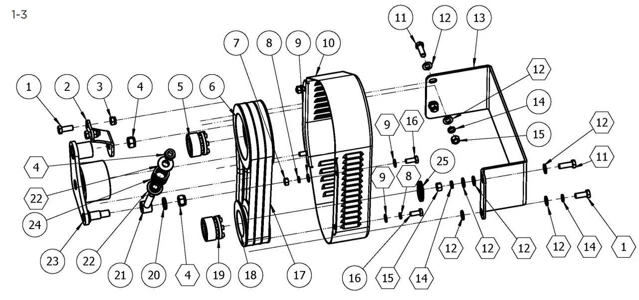 BRABEREQ BE-AGL125F Offset Boom Mower - fig9