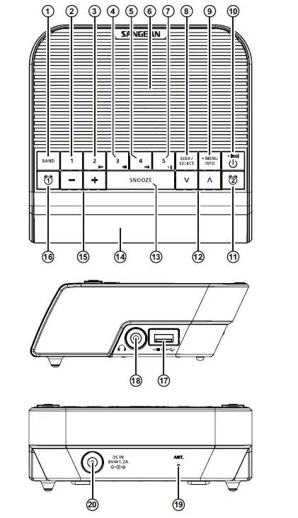 SANGEAN-DCR-90BT-DAB-Bluetooth-Digital-Tuning-FIG-1