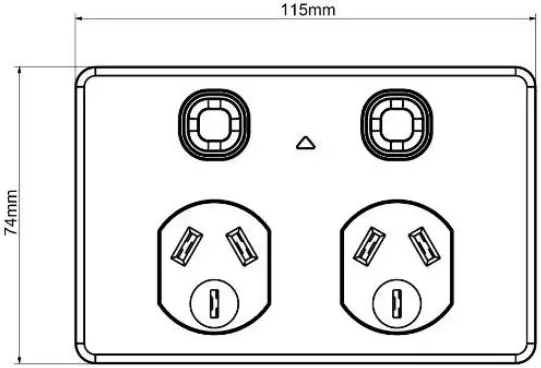 MERCATOR SPP01G Power Points Switch C1