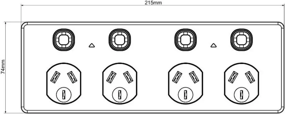 MERCATOR SPP01G Power Points Switch D1