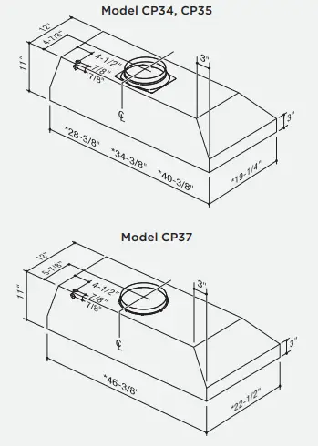 best CP34I309SB CP3 Series 30 Inch Built In Range Hood 2