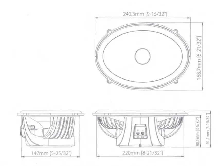 Infinity 108K693C Kappa 693C 6x9 Inch Component System FIG 1