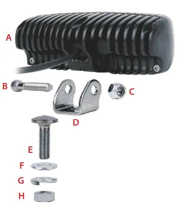 RIGID D Series D SS Driving Surface Mount - Top SERIES