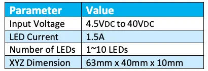 AL8861QEV1 Specifications