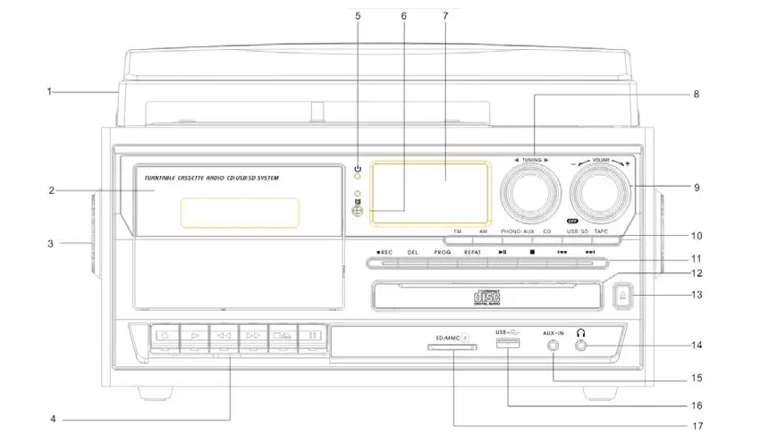 Boytone BT-28SPB Record Vinyl-1