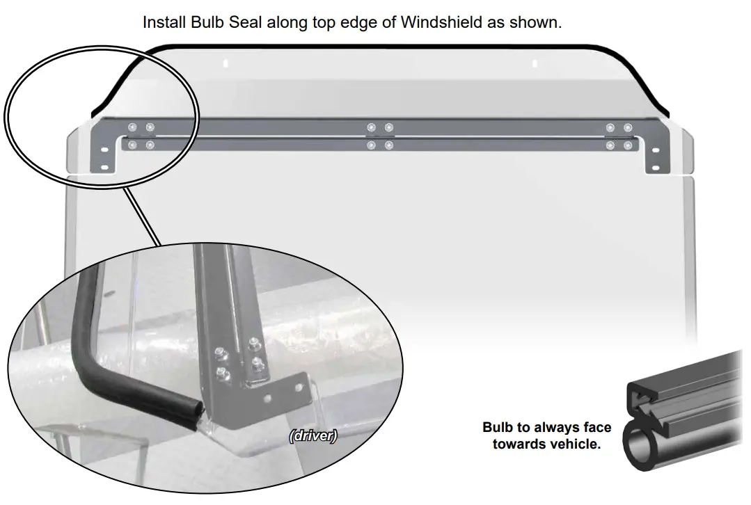 SUPERATV Polaris RZR Pro R Flip Windshield - fig 3