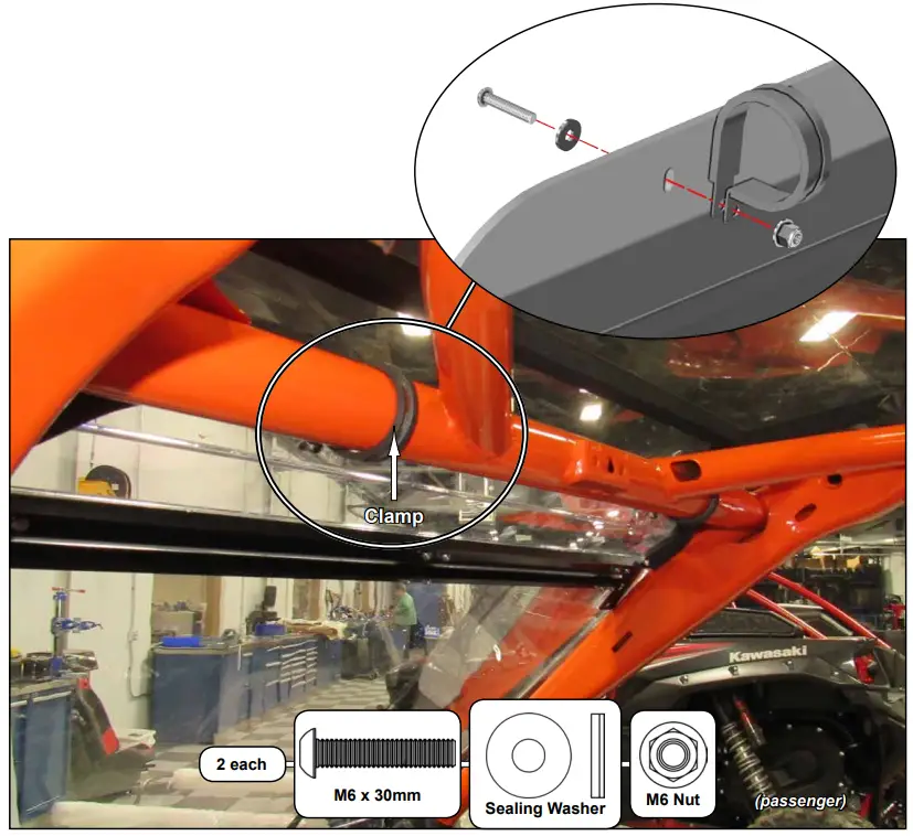 SUPERATV Polaris RZR Pro R Flip Windshield - fig 8