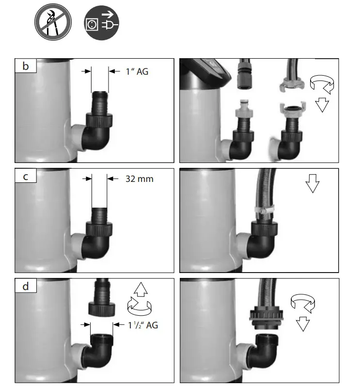 Gude GS, GSX Series Submersible Pump for Dirty Water - Figure 4