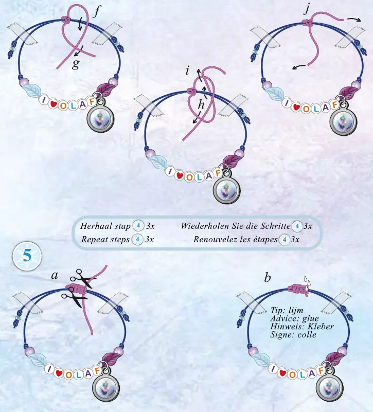 Totum Disney Frozen Make 4 Letter Bracelets fig 4