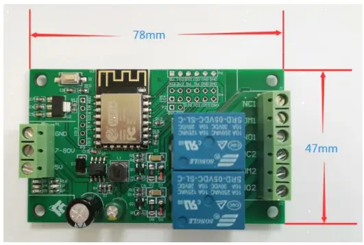 DELTA LC-Relay-ESP12-2R-D8 Relay Module-fig2
