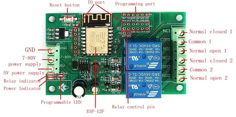 DELTA LC-Relay-ESP12-2R-D8 Relay Module-fig3