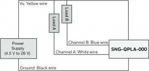 Figure 3. SNG-QPLA-000 Mounting Dimensions - Circuit Diagram