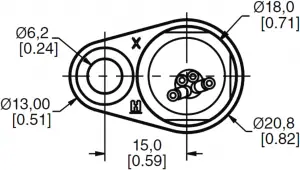 Figure 6. SNG-QPMB-000 Mounting Dimensions - 3a