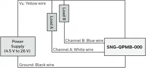 Figure 6. SNG-QPMB-000 Mounting Dimensions - Circuit Diagram