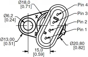 Figure 7. SNG-QPDB-000 Mounting Dimensions - 4a