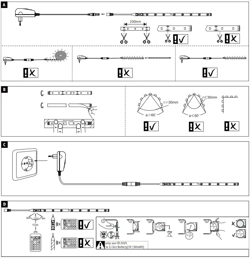 Paulmann 705.13 SimpLED Motion LED Strip Light - Figure 3